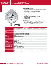 Thumbnail of document Data Sheet - PEM-ZR Economy StabiliZR Gauge